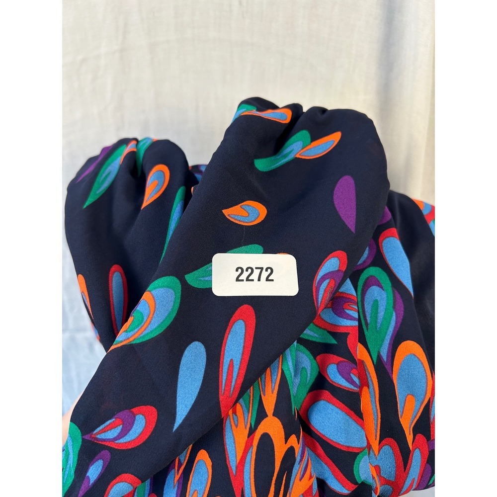NWT Fashion Nova Wings Of A Feather Maxi Dress Multi Abstract Print XL #2272 - Picture 13 of 13
